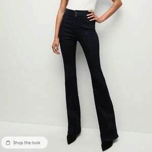 VERONICA BEARD BEVERLY SEAMED SKINNY FLARE JEAN